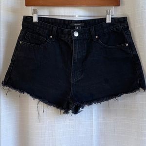 Black Jeans Shorts